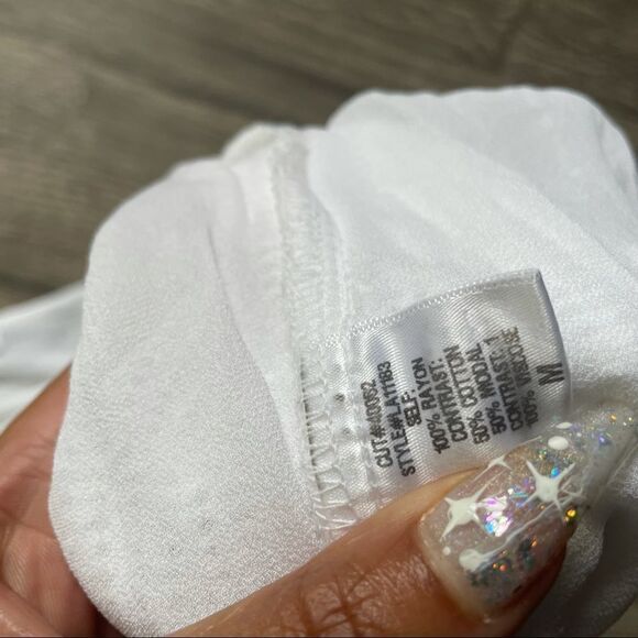 Revolve LACAUSA Open Weave Henley Scoop Neck Sweater Top - Picture 8 of 13